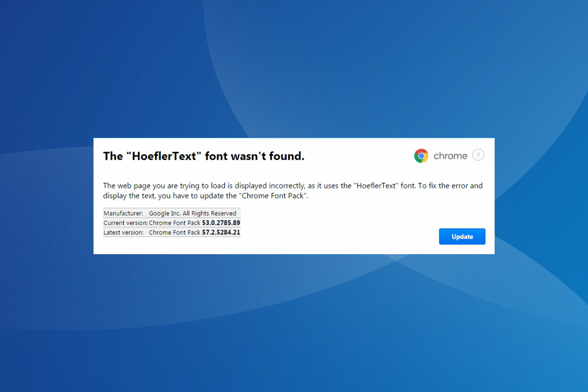 all about the hoeflertext font wasn't found scam